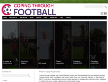 Tablet Screenshot of copingthroughfootball.org